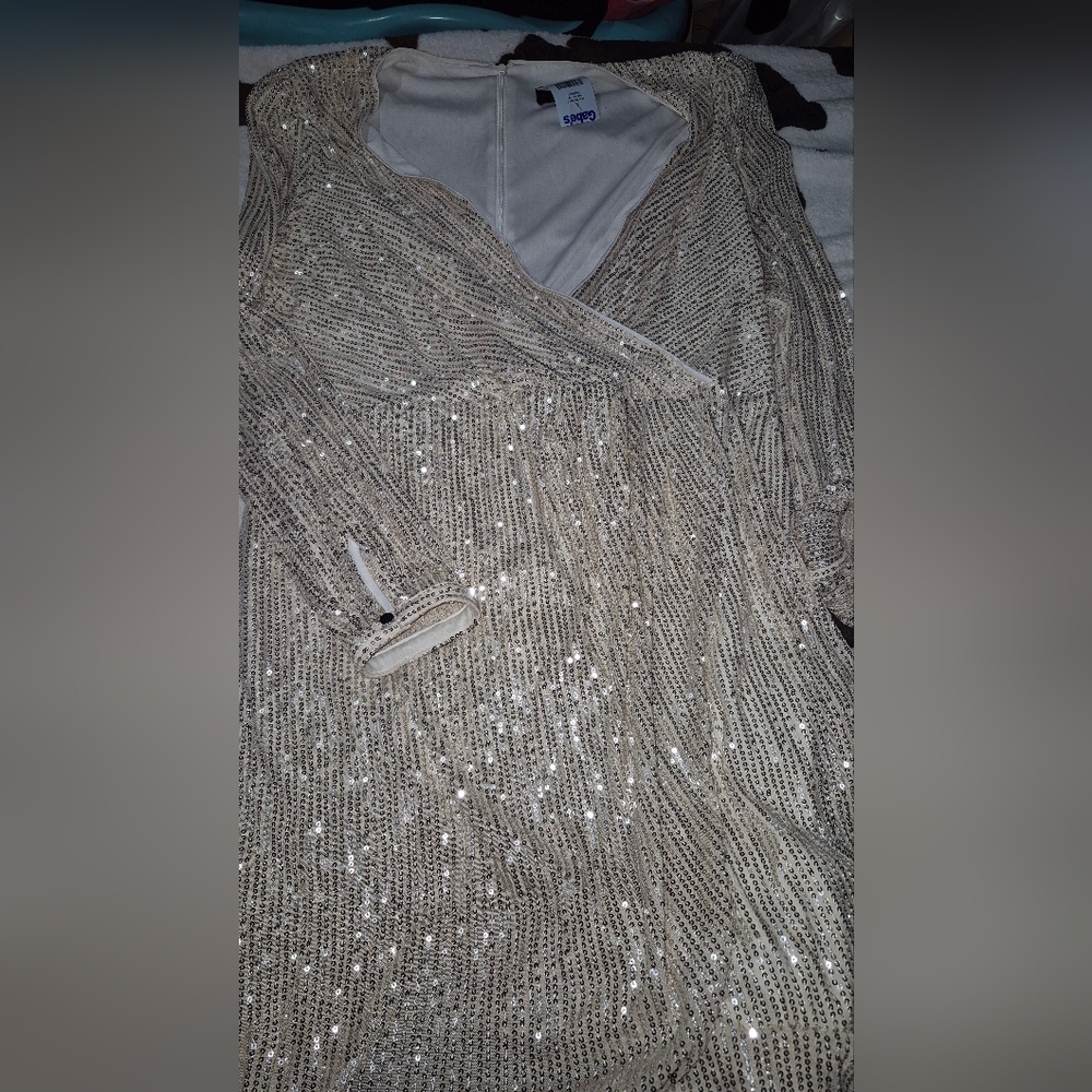 Lane Bryant Knee Length Sequins Dress Size 16